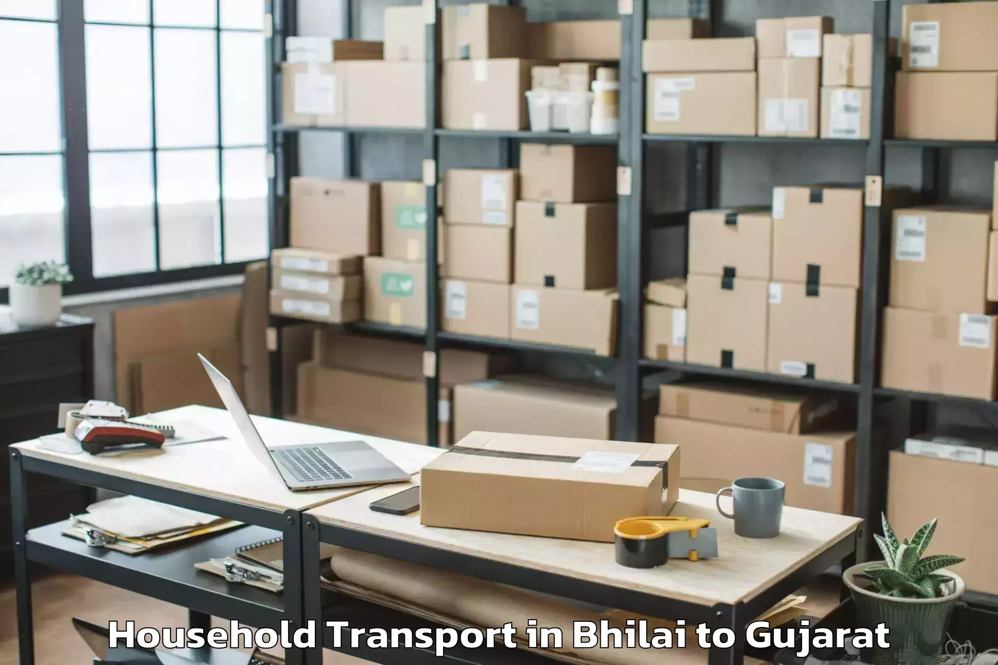 Expert Bhilai to Savli Household Transport